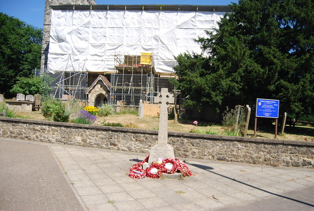 War Memorial, St Peter and St Paul's Church, Leybourne