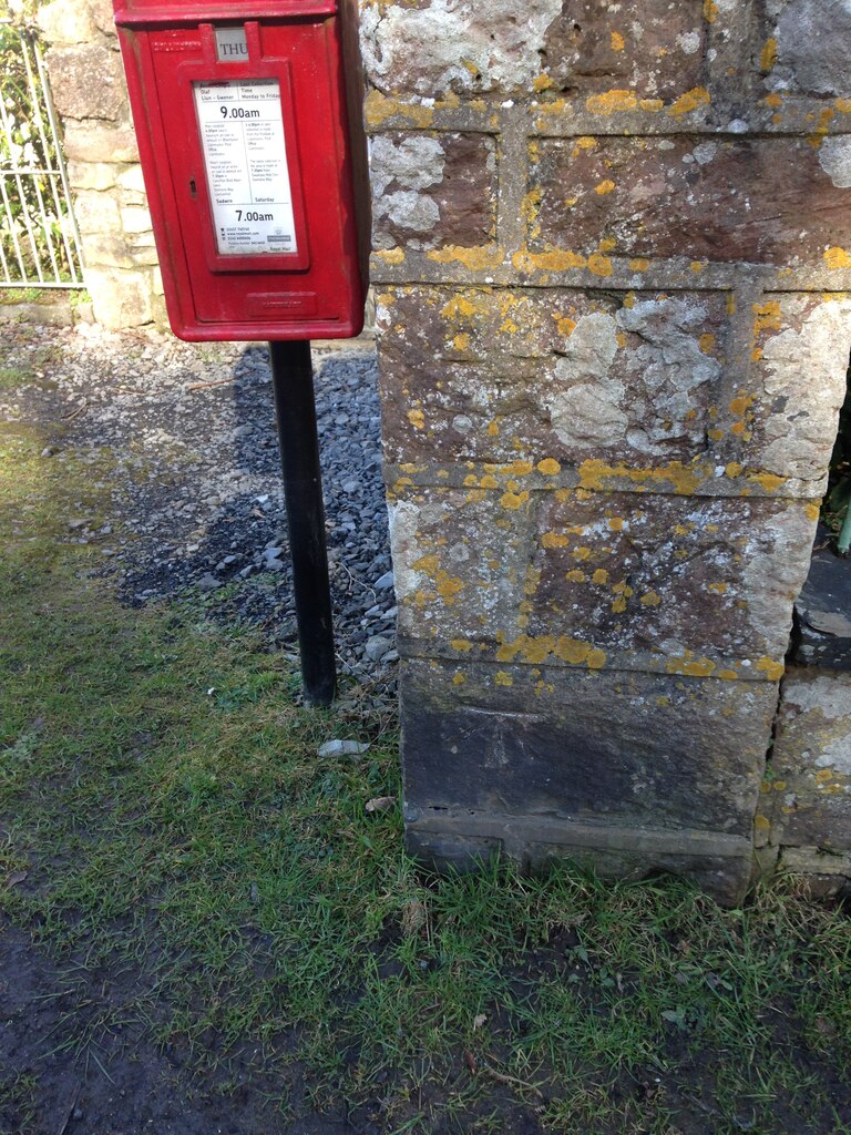 Cut Mark, Llanmadoc on Trinity Presbyterian Chapel