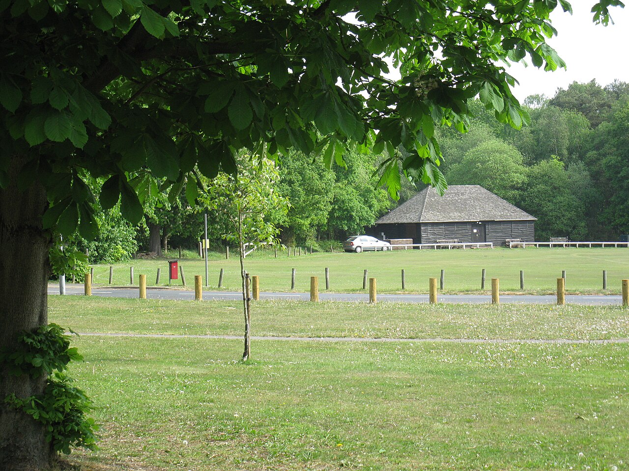 Across the village green