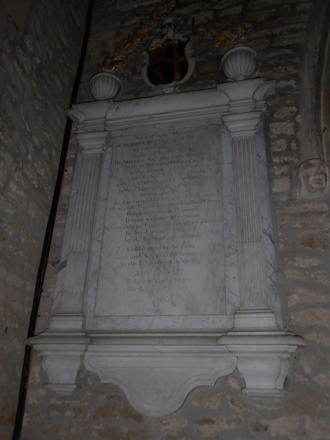 Marston St Lawrence Parish Church, memorial (14)
