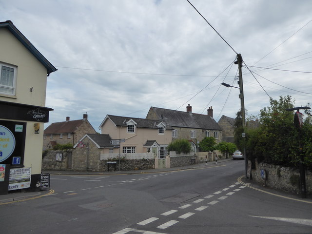 Crossroads of Church Street, Newport Road, Rectory Road and the High Street
