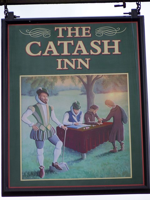 Sign for the Catash Inn, North Cadbury