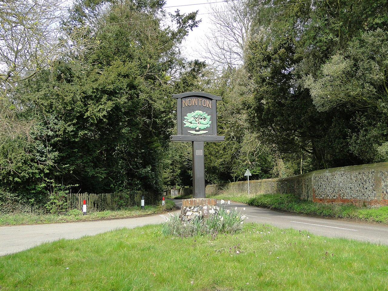 Nowton village sign