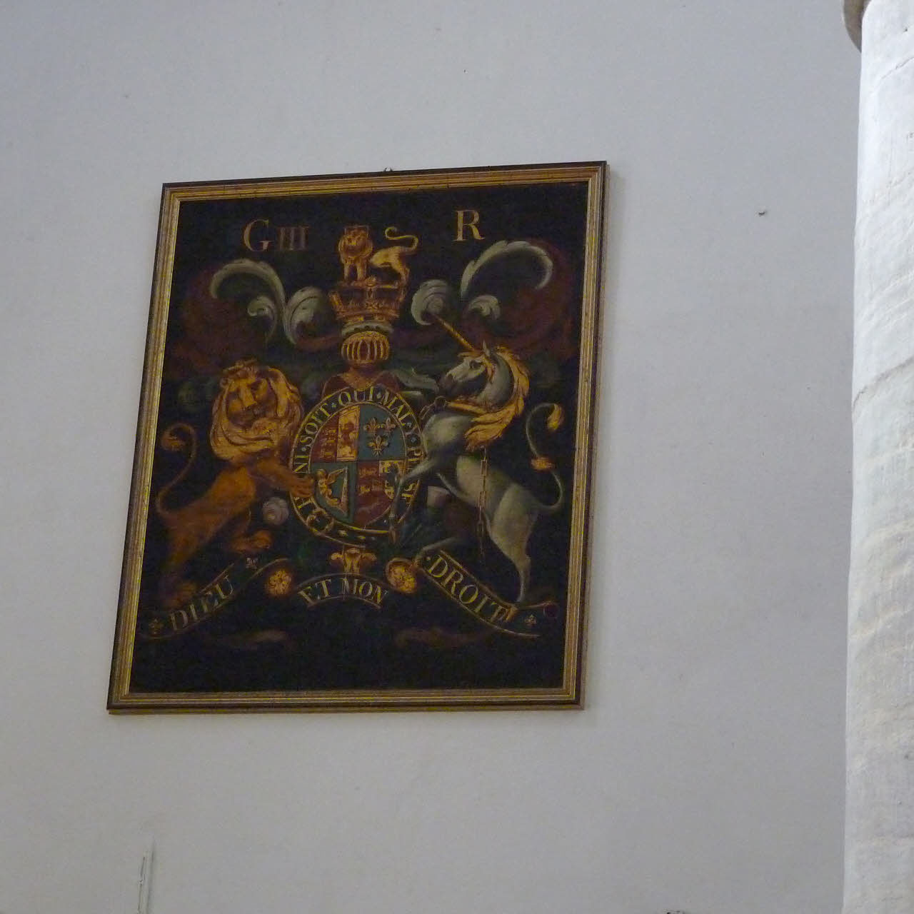 Royal coat of arms, Orston Church