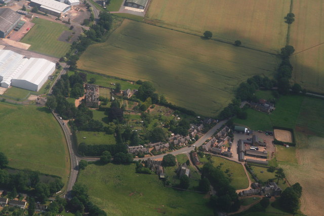 Sywell village, aerial 2014