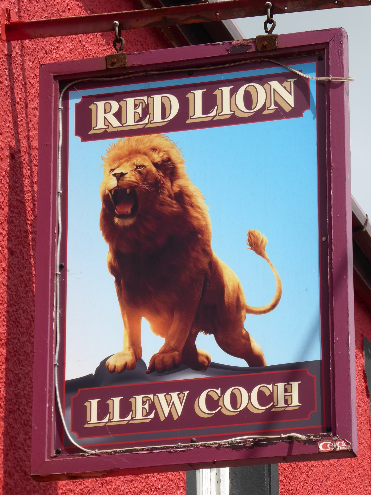 Red Lion inn sign