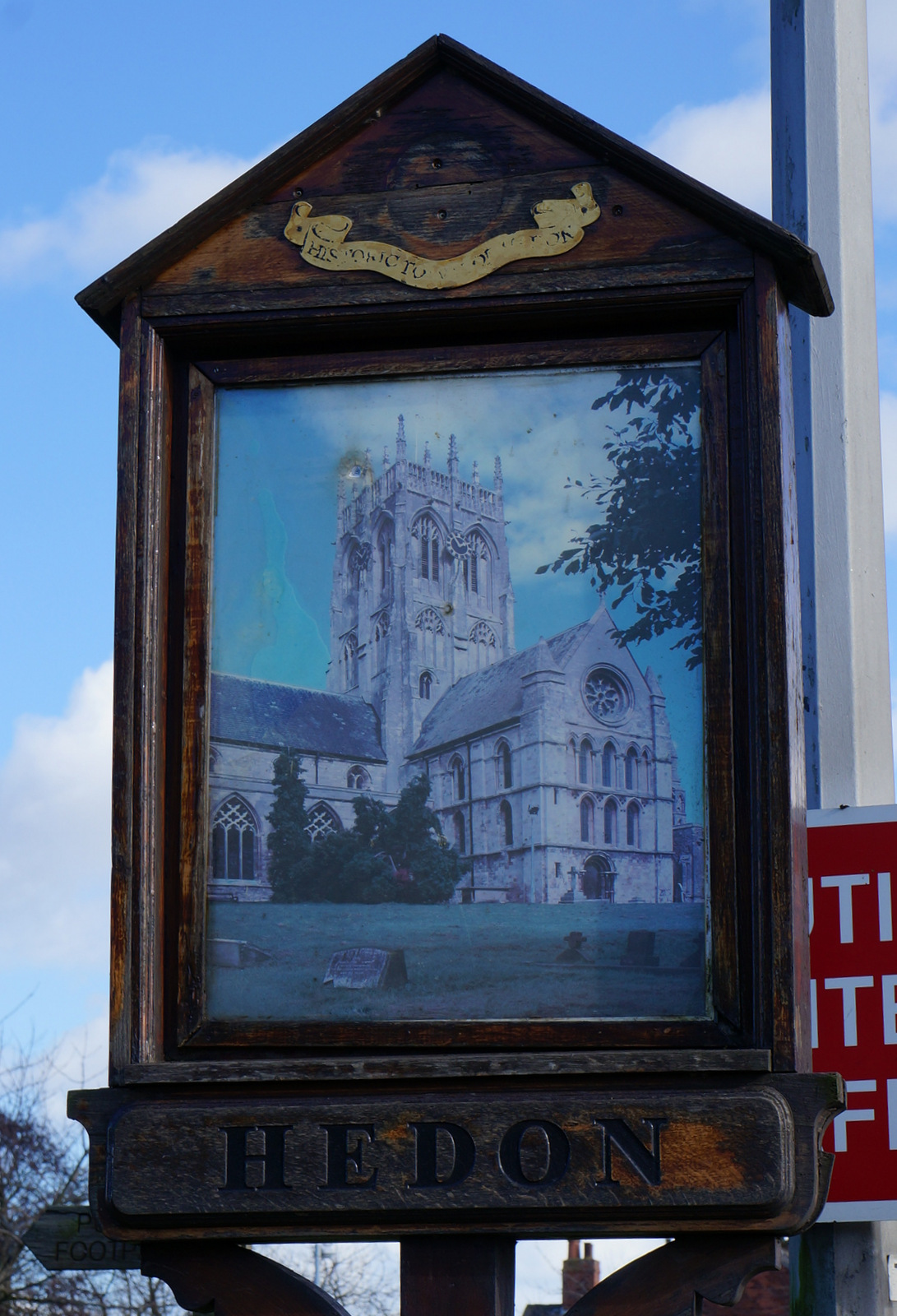 Hedon Town Sign on Hull Road