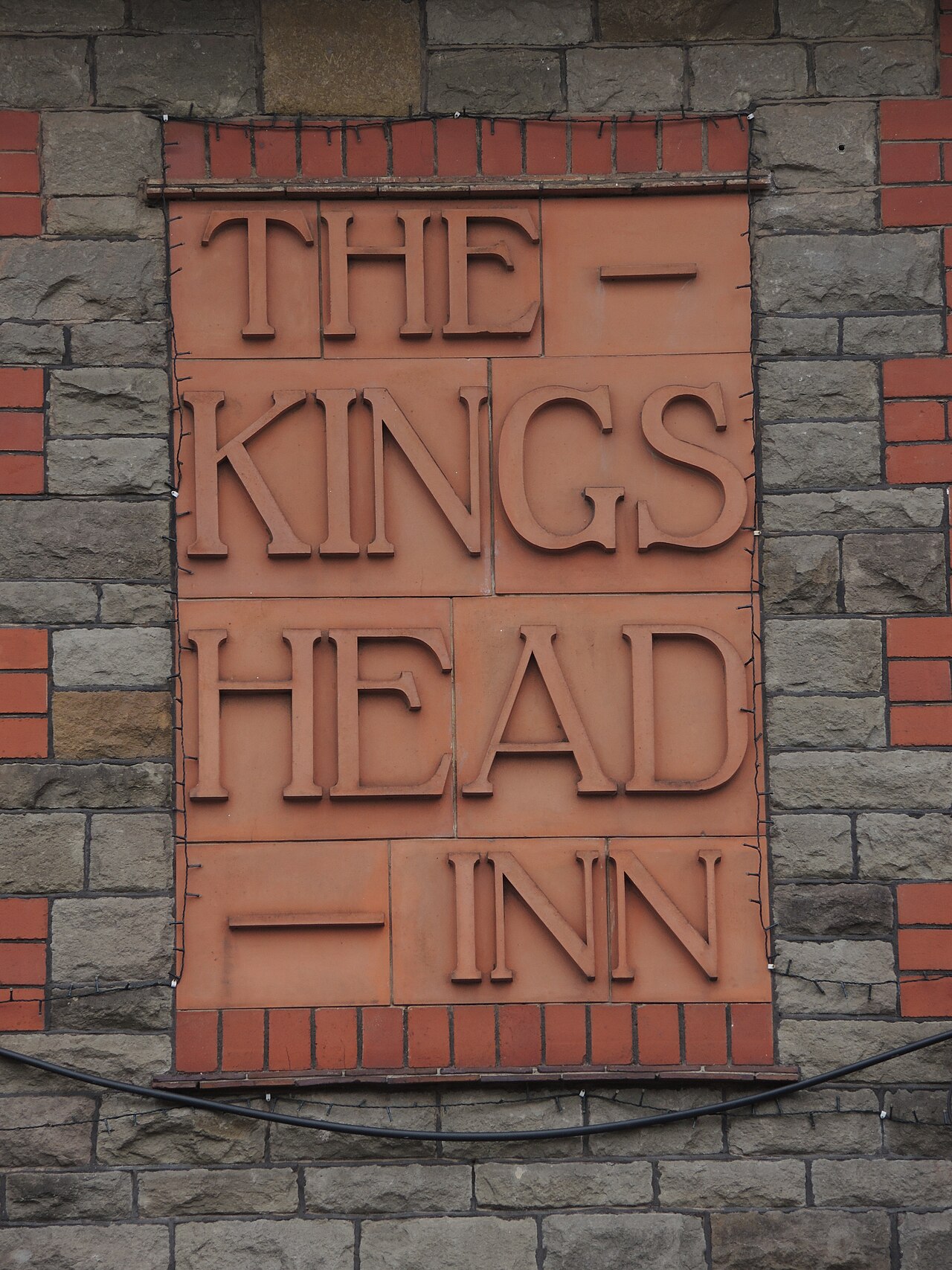 Ceramic pub sign