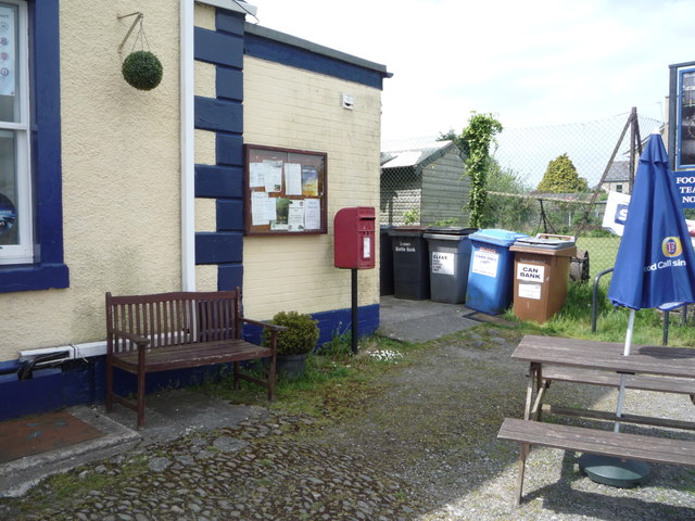 Elizabeth II postbox outside the Hope ^ Anchor public house, Port Carlisle