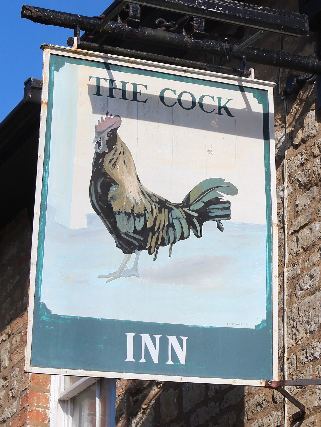 The Cock Inn sign