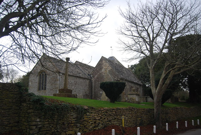 Village Cross and Church of St Mary, Puncknowle