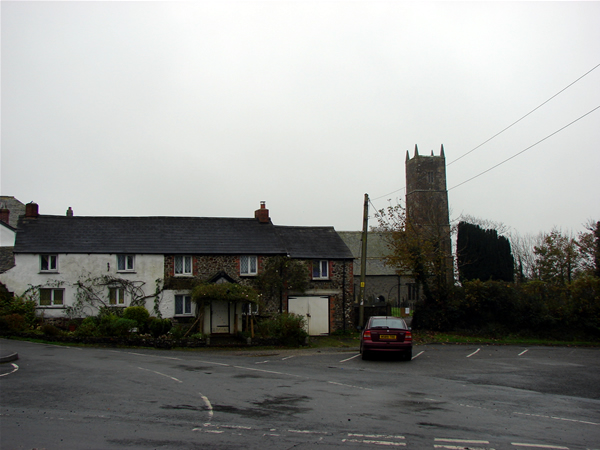 Pyworthy village and church