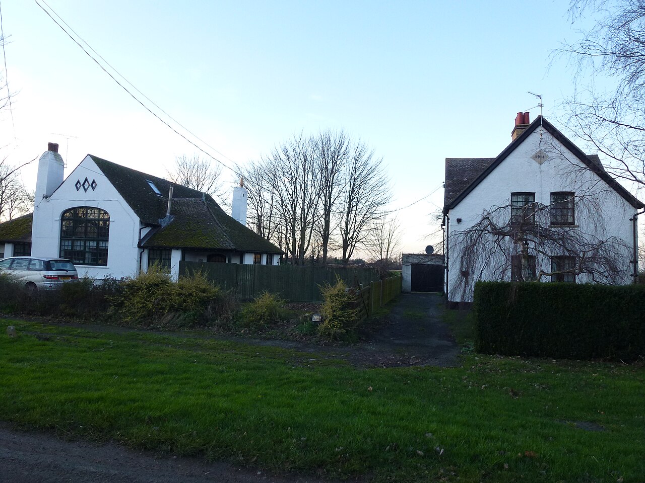 Old school and house in Ramsey Mereside