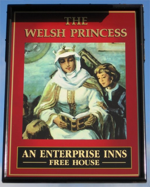 Rayne - The Welsh Princess Public House, Sign