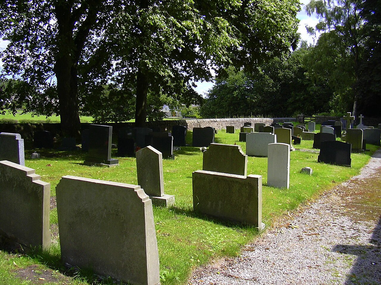 Churchyard, St John the Evangelist Church, Read, Lancashire