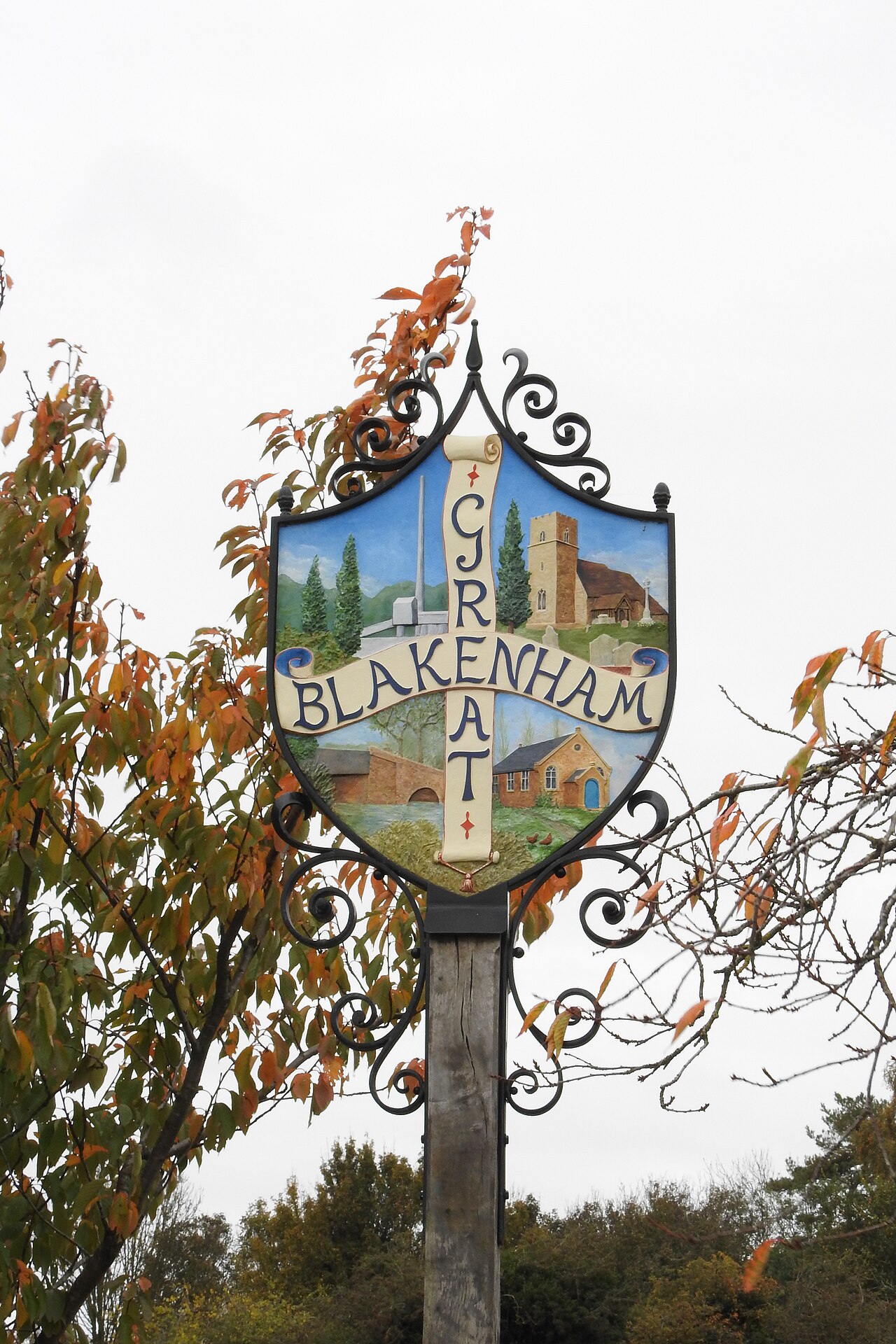 Great Blakenham village sign