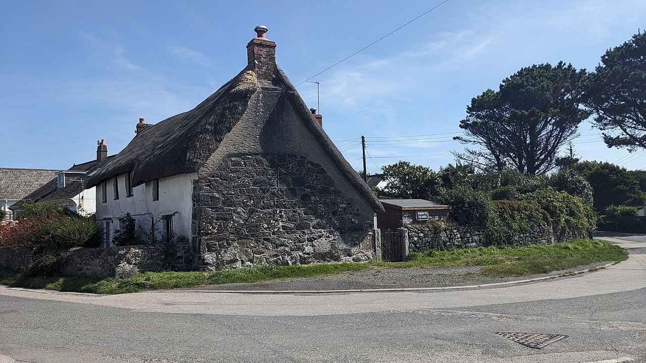 A thatched cottage at Ruan Minor
