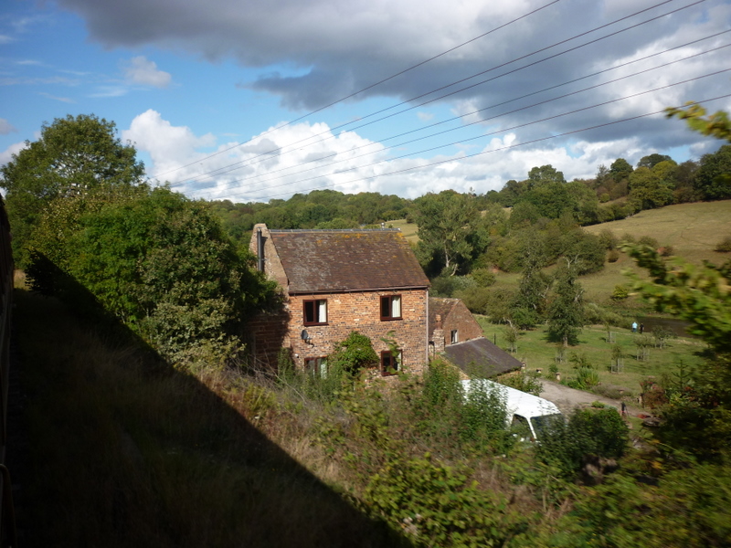 A unknown house next to the line