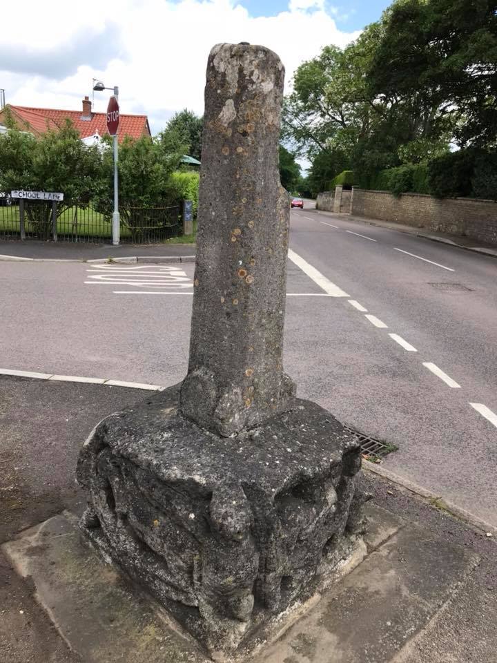 Old Central Cross by School Lane, Silk Willoughby (geograph 6051034)