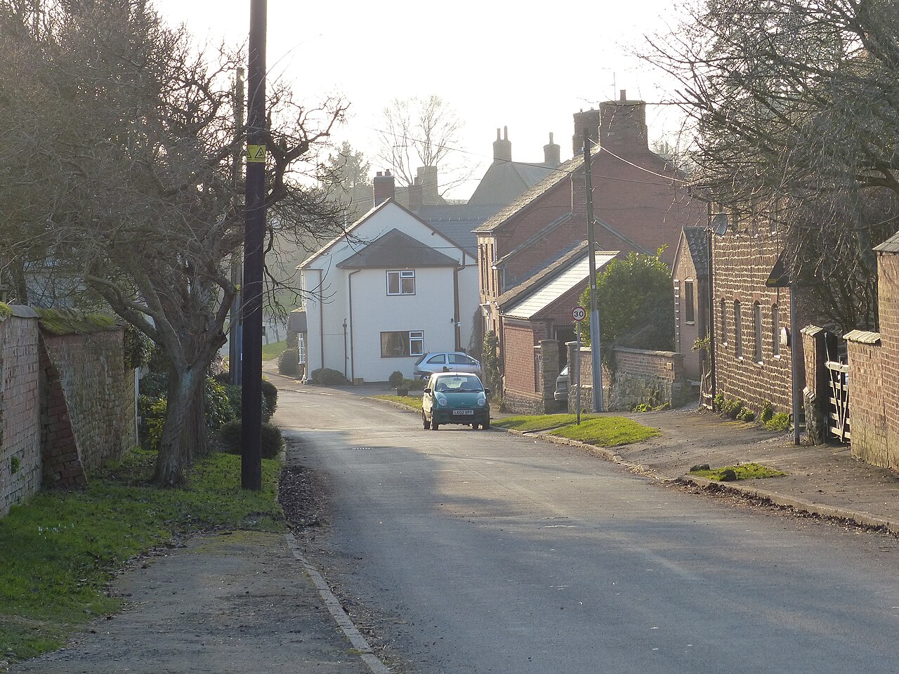 The Main Street in the village of Slawston