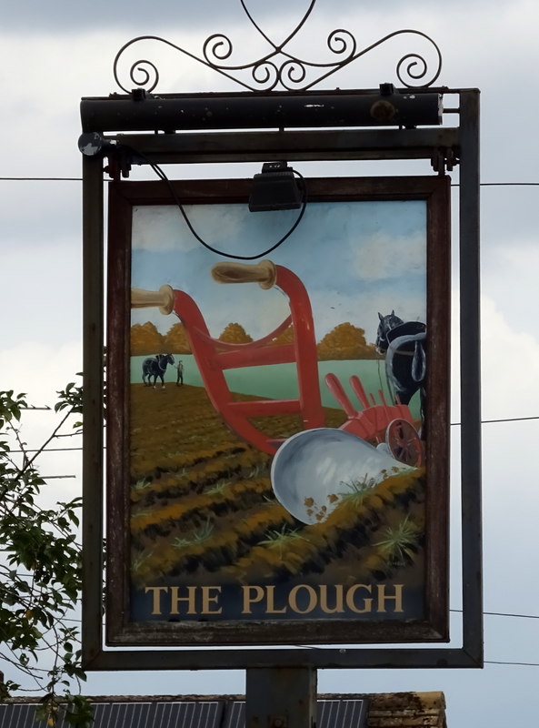 Sign for the Plough, Woodside