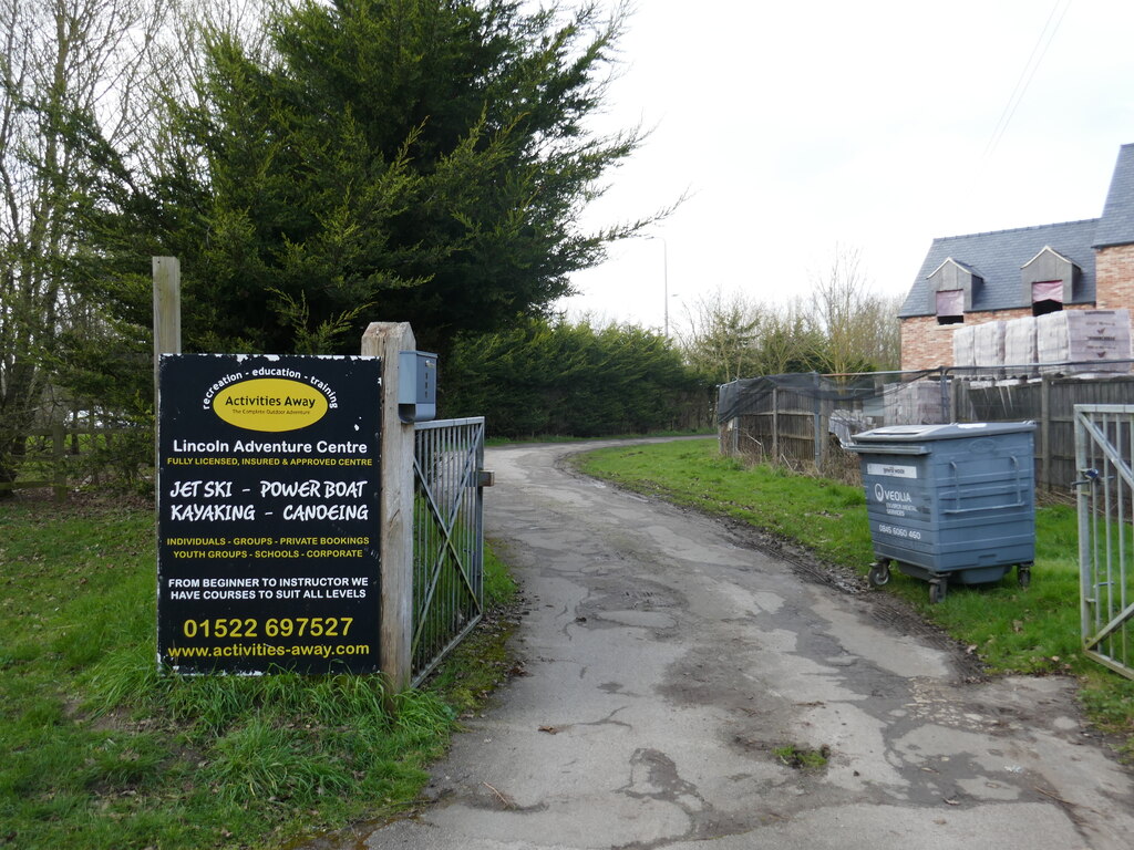 Entrance to Lincoln Adventure Centre. Thorpe Lane